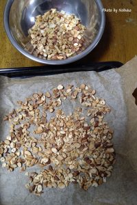 ミックスナッツオーブン130℃10分