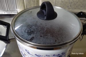 あく抜き過程_下茹で後_蒸らし30分