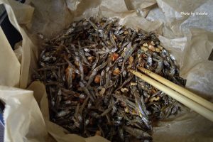 調味料を加熱しながら絡める