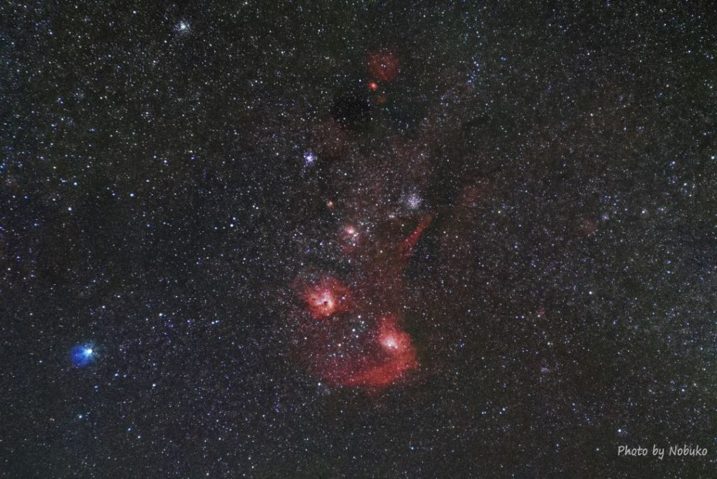 ぎょしゃ座の天体集合写真
M36M37M38IC410IC405など