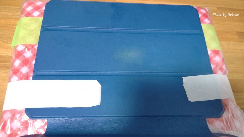 ipadを電気ｱﾝｶｰに着ける（ｹｰｽを利用）