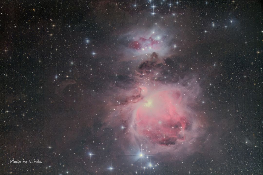 M42_オリオン大星雲とNGC1975_ランニングマン星雲_散光星雲_オリオン座