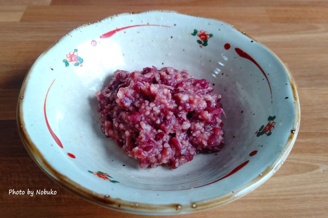 完成_塩を混ぜて完成_TANICA_YOGURTIA(ヨーグルティア)で温度管理らくらく！NICHIGA_無塩乾燥麹を使って美味しい「発酵あんこ」