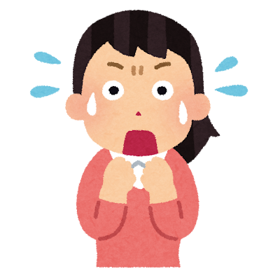 驚いている女性